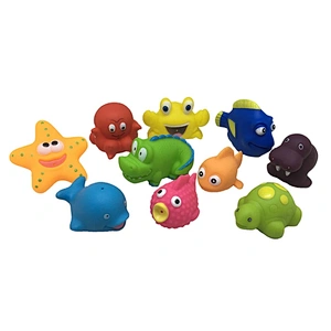 Custom marine bath toys Soft pvc toys for swimming pool Sea Animal Bathing Toy for Baby