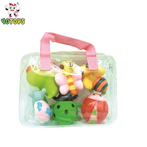 Eco Friendly Cheap Small Plastic Insect Beetle Snail Animals Baby Educational Bath toy set for Kids