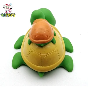China Dongguan Manufacturer Promotional Soft Plastic Vinyl Mother Baby Turtle Bath Toys Set for Kids
