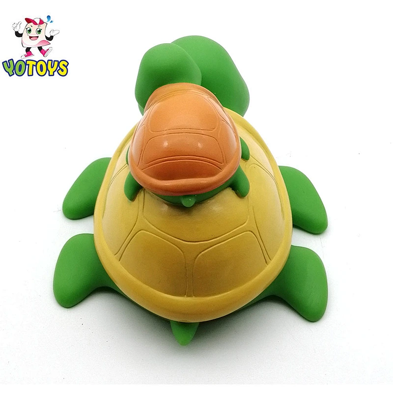 China Dongguan Manufacturer Promotional Soft Plastic Vinyl Mother Baby Turtle Bath Toys Set for Kids