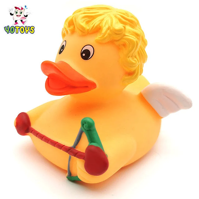 Customized Plastic character Devil Halloween Angel Rubber Duck Duckies Squeaky Bath Toy for Baby