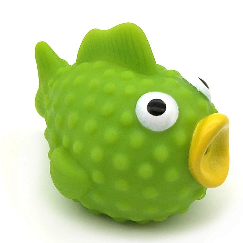 kids toy puffer cute  rubber baby toys fish squirters bath toy