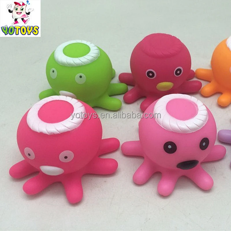 Bath Toy Spray Water Squeeze Play Octopus Float Rotate With Fountain Toys