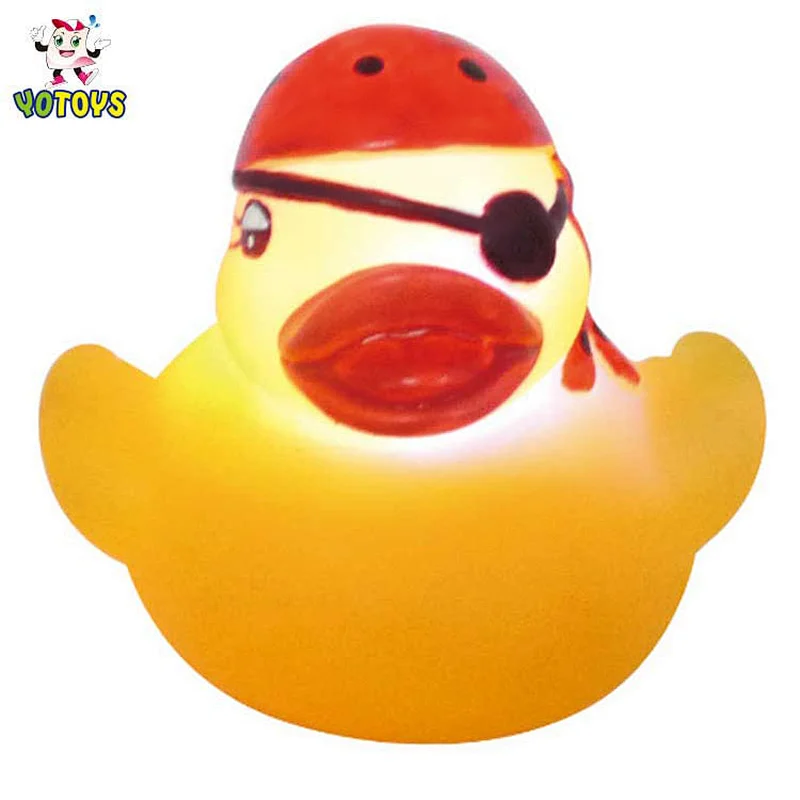 Brinquedos China Manufacturer Rubber Ducky Toy Flashing Baby Led Light Up Bath Duck Toys for Child