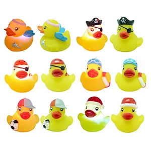 Wholesale Eco Friendly Bpa Free Baby Shower Toys Flashing Rubber turtle with Light Led Bath Toys for Kids
