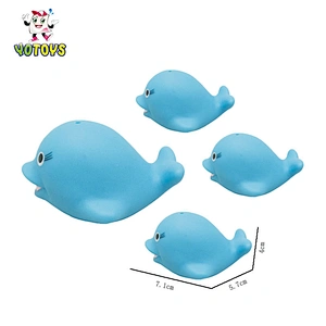 2022 infant toys soft pvc family set toys animal bath toys for toddlers