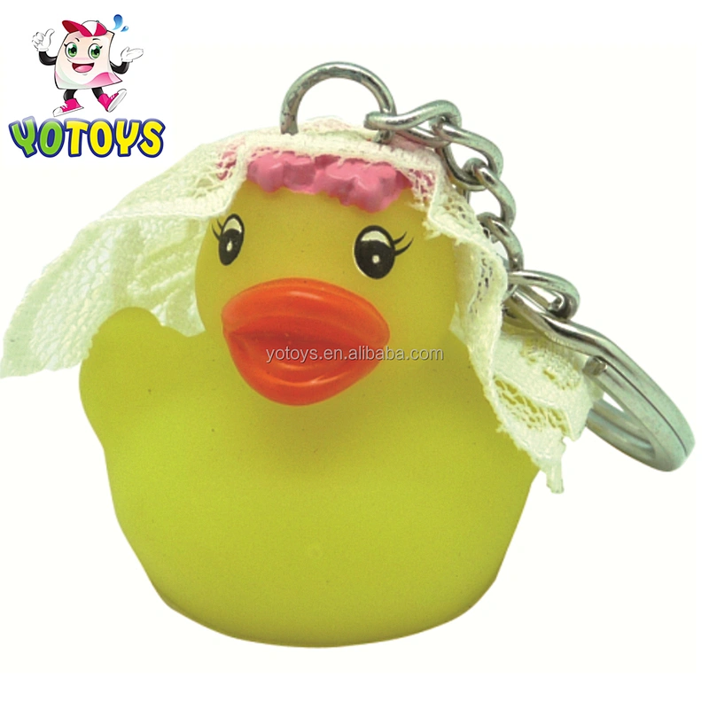 Duck Rubber PVC Plastic animal keychain soft keychain for promotion