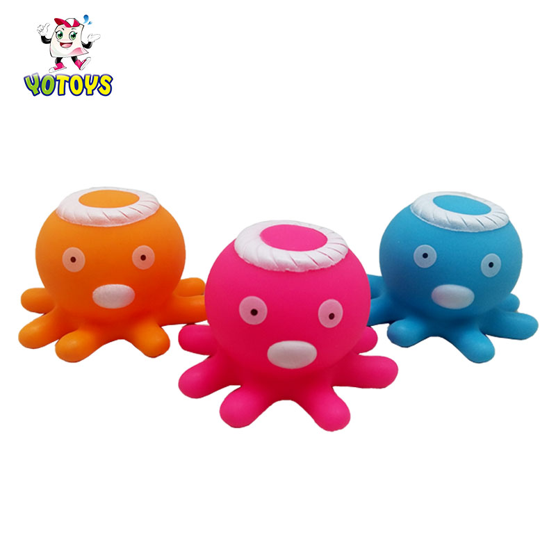 Bath Toy Spray Water Squeeze Play Octopus Float Rotate With Fountain Toys
