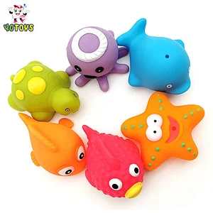 China Factory Pvc Plastic Sea Star Animal Bulk Plastic Squirting Bath Toys for New Born Babies Gifts