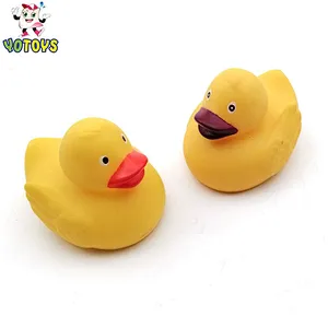Wholesale Plastic Squeaky Squirt Animal Rubber Yellow Duck Baby Water Bath Toys for Kids