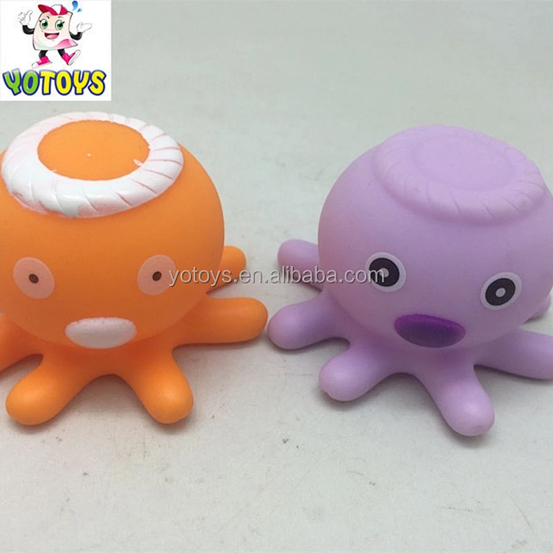 Bath Toy Spray Water Squeeze Play Octopus Float Rotate With Fountain Toys