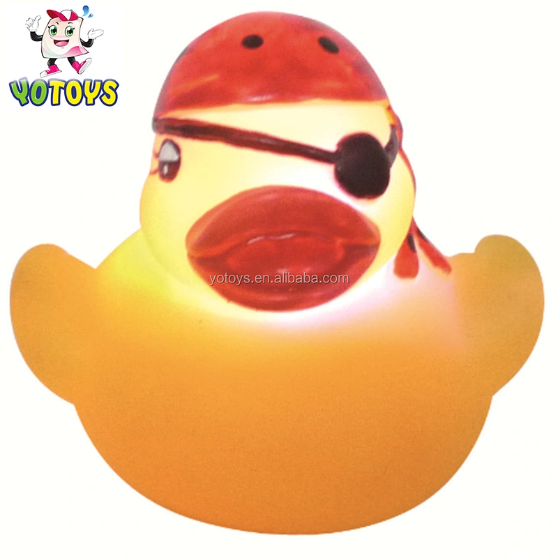 Custom Flashing Floating Baby Pvc Rubber Duck Bathroom Toys Educational Toys Led Bath Toy for Kids