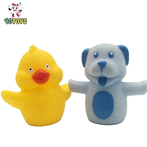 Plastic Vinyl Pvc Baby Small Farm Animal Baby Bath Toy Finger Puppet  for Kids Child Toddlers Infant
