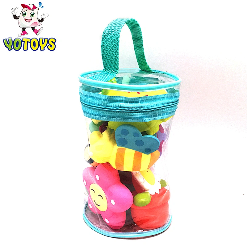Made in China Cheap Soft PVC Vinyl Garden Rubber Flower Cute Baby Water Squirt Toys set for kids