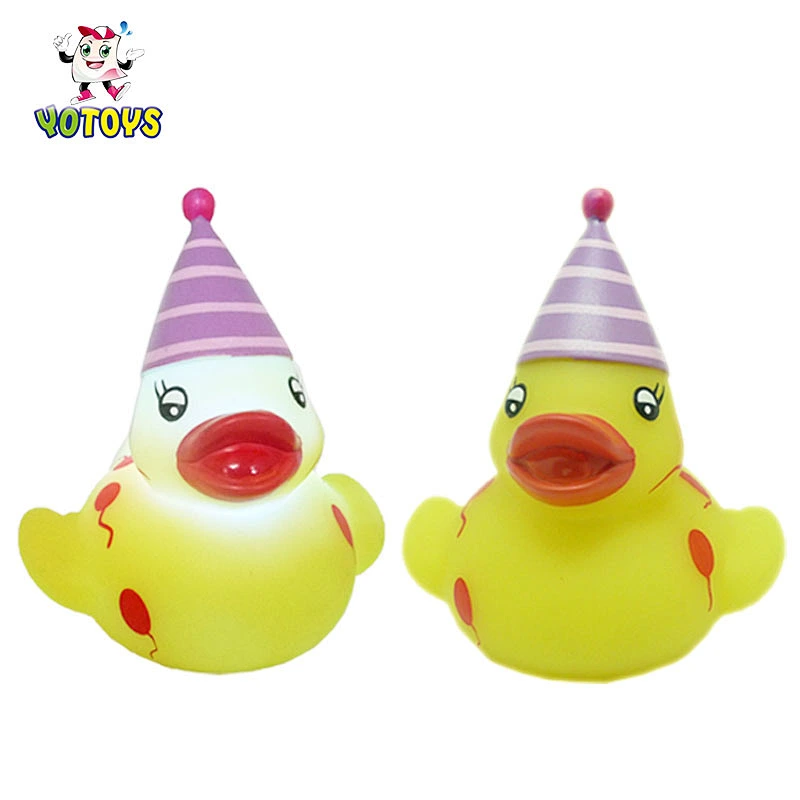 Wholesale Eco Friendly Plastic Toys Safe Game Small Rubber Duck Light Up Led Bath Toy for Kids Gift