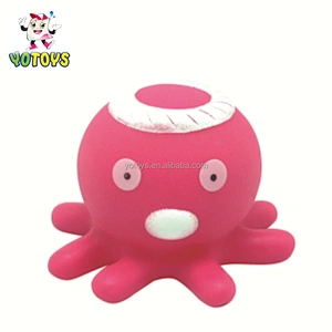 Wholesale Eco Friendly Vinyl Octopus Fish Sealife Toys Set Fountain Squirtes Bath Toys for Kids