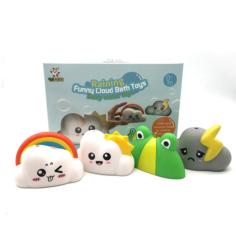 Wholesales Eco Friendly water spraying toll Cloudy bath toys -- Funny Cl oud,Rainbow for kids with high quality