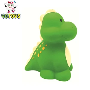 2021 New Little Plastic Rubber Dinosaur Animal Figure Bath Squirting Water Shower Toys for Child Kid