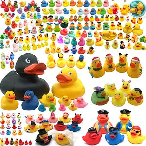 Low Price Baby Bath Toys Yellow Duck Bulk Weighted Different Designs Rubber Ducks