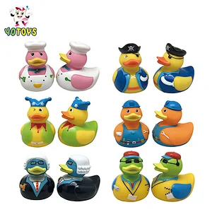 China Wholesale Vinyl Plastic Animal Floating Squirter Rubber Ducks Baby Water Swin Bath Toys for Kids