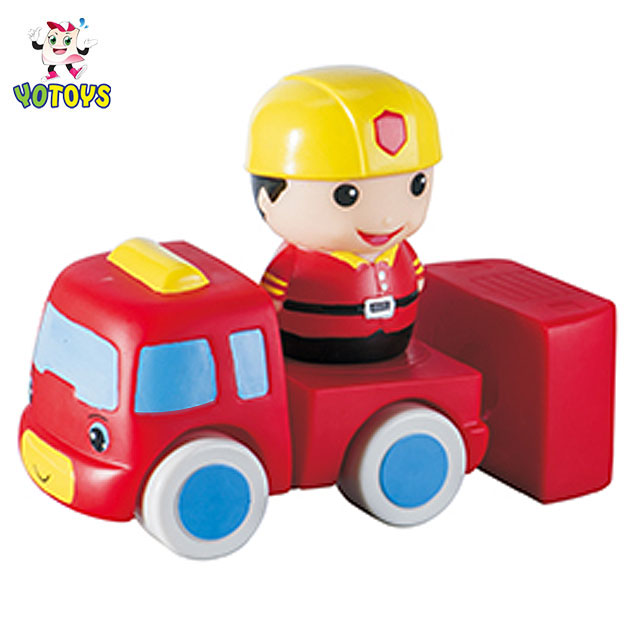 Top Quality Fire Engines and Firefighters Toys Pvc Plastic Car Educational Toys for Kids Baby Boys