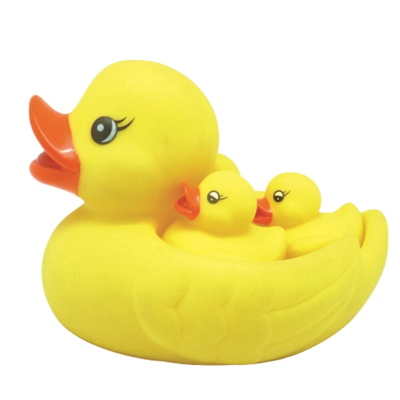 Soft Pvc Yellow Rubber Large Mini Duck Family Ducky Swimming Floating Baby Bath Toys for Toddler Baby