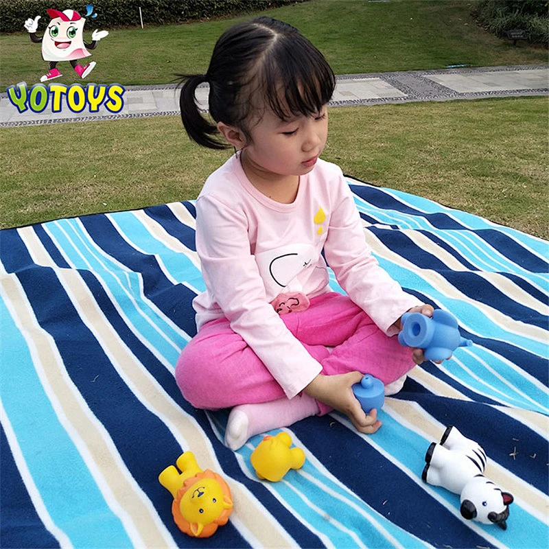 Eco Friendly Rubber Separable Horse Elephant Toy Animal Baby Educational Learning DIY Toys for Child