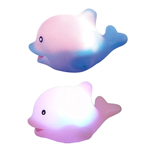 Wholesale Eco Friendly Bpa Free Baby Shower Toys Flashing Rubber turtle with Light Led Bath Toys for Kids