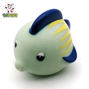 Juguetes Brinquedos China Wholesale Vinyl Small Clown Fish Kids Squirt Water Bath Tub Toys for Child