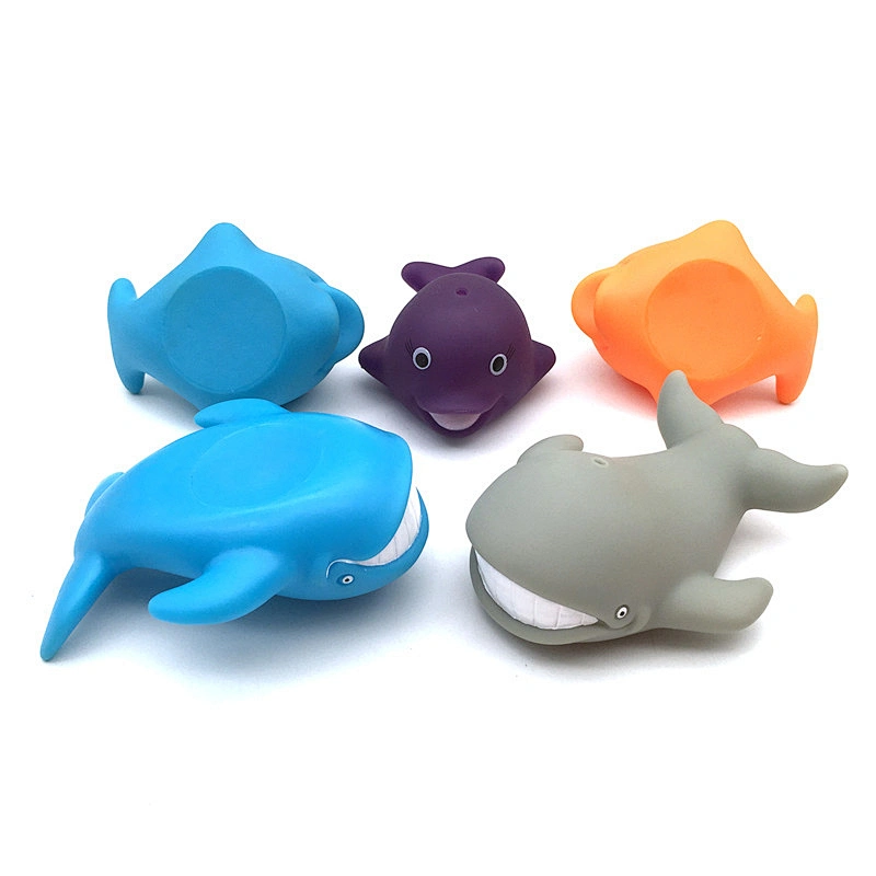 Funny Whale Fish Baby Bath Toys Plastic Eco-friendly Squirters Sealife Animals Bath Toys Floating Swimming Toys