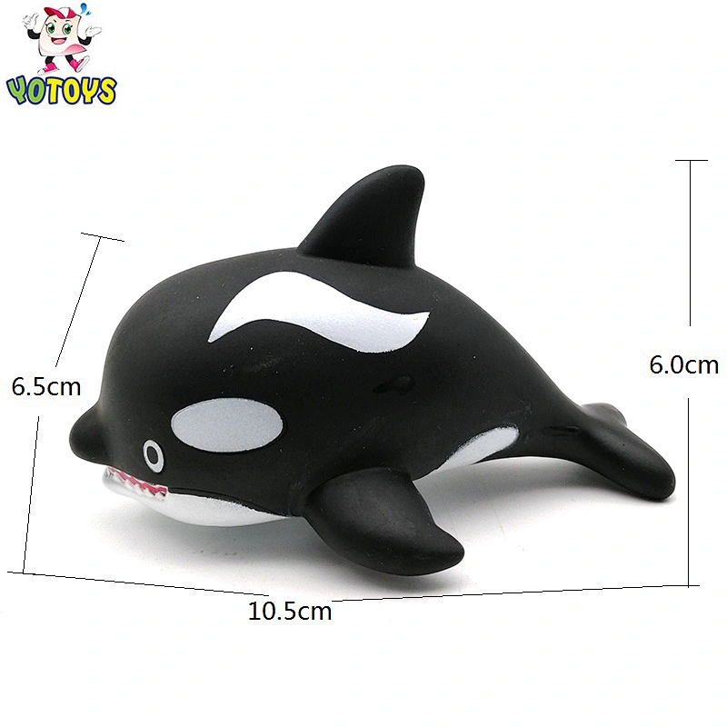 2021 Black shark Sea Animal Bathtub Product Vinyl Plastic squirting baby water swim bath Toy for Kids