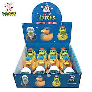China Wholesale Vinyl Plastic Animal Floating Squirter Rubber Ducks Baby Water Swin Bath Toys for Kids