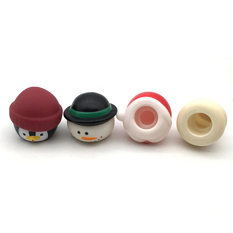 New decorative accessories Santa Claus reindeer plastic rubber bath toys Christmas gift for kids baby