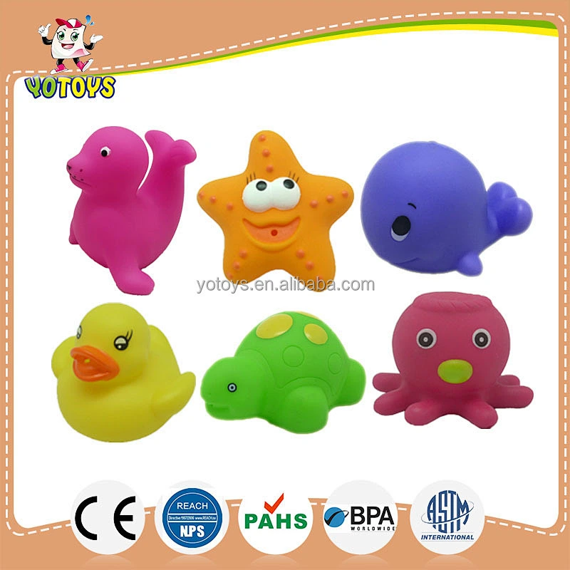 Rubber Water Squirter Shark Toy Sea Animal Set Small Toys Bath Toys Made in China for Kids