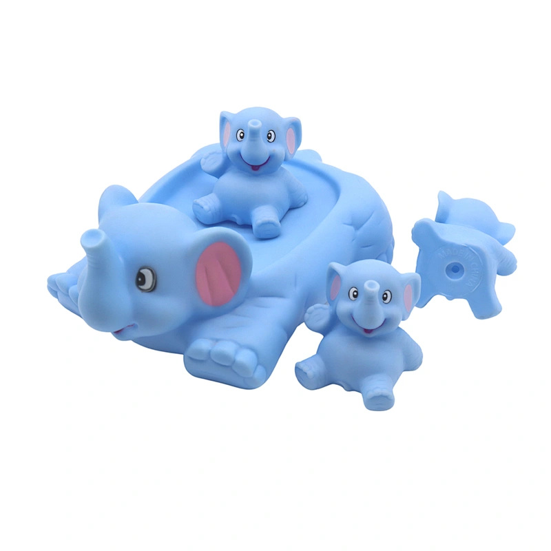 Promotional China PVC Plastic Toy Set rubber Duck crocodile toy animal floating bath toy set for kids