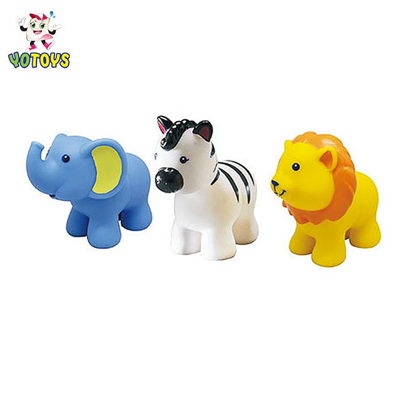 Eco Friendly Rubber Separable Toy Animal Series Toy Set Baby Educational Learning Toys for Kids Child
