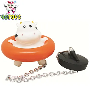 High Quality Animal Shape with Cheap Price Plastic Rubber Duck Toy Bathtub Plug for Bathroom Kids Toy