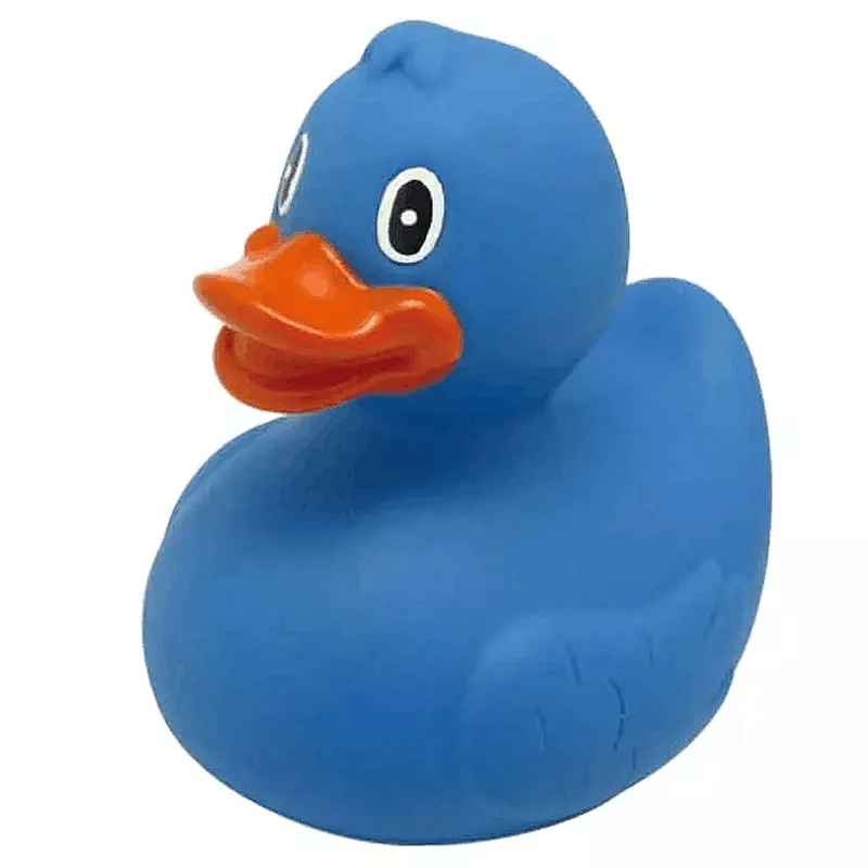 China vinyl  Funny soft plastic toy PVC blue Rubber duck toy water floating bath play toy Duck for kids