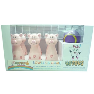 Dongguan Plastic Animal Bowling Ball Game Babies Learning Educational Toys Set for Toddlers Child Kids