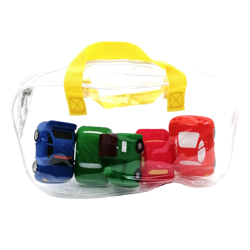 Wholesale price children Plastic rubber small vehicle car toy set baby bath toys for boys kids