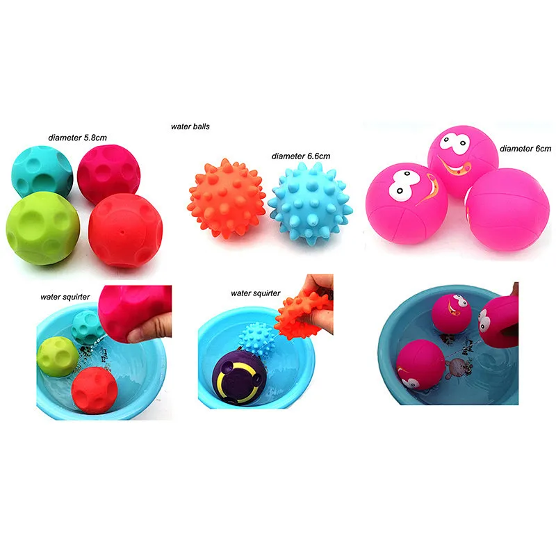 2021 New Soft Small plastic pvc Ball Toys Play Ball Massage Ball water shower bath Toy for Kids Gift