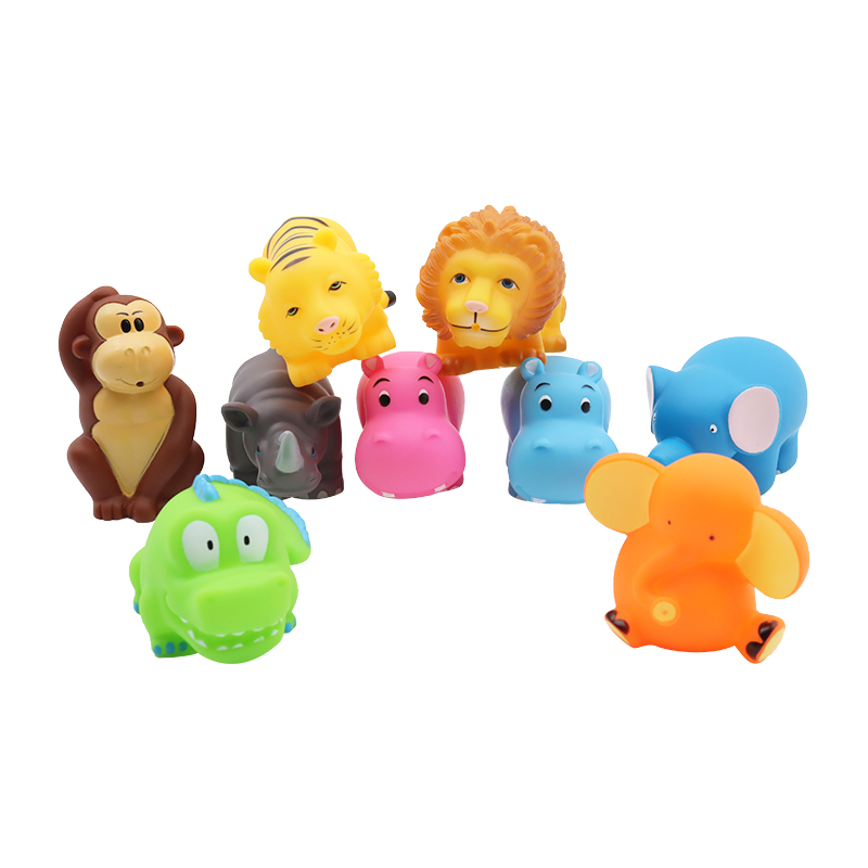 Brinquedos Manufacturer Sale Rubber Animal Pvc Plastic Blue Hippo Bathing Shower Water Toys for Baby