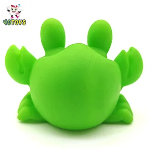 Top Quality Children Custom Design Pvc Plastic Toy Rubber Crab Animal Squeaky Bath Toys for Kids
