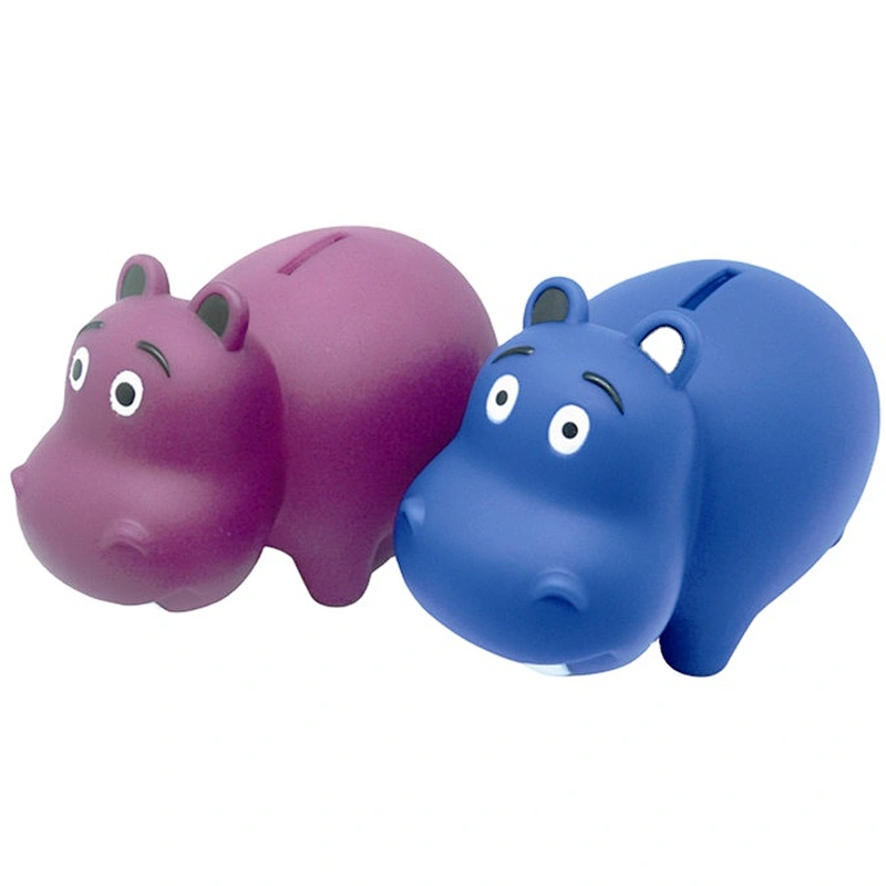 Toys Wholesale China Hot Selling Hippo Animal Figure Money Box Piggy Bank Toys for Baby Kids Chlid