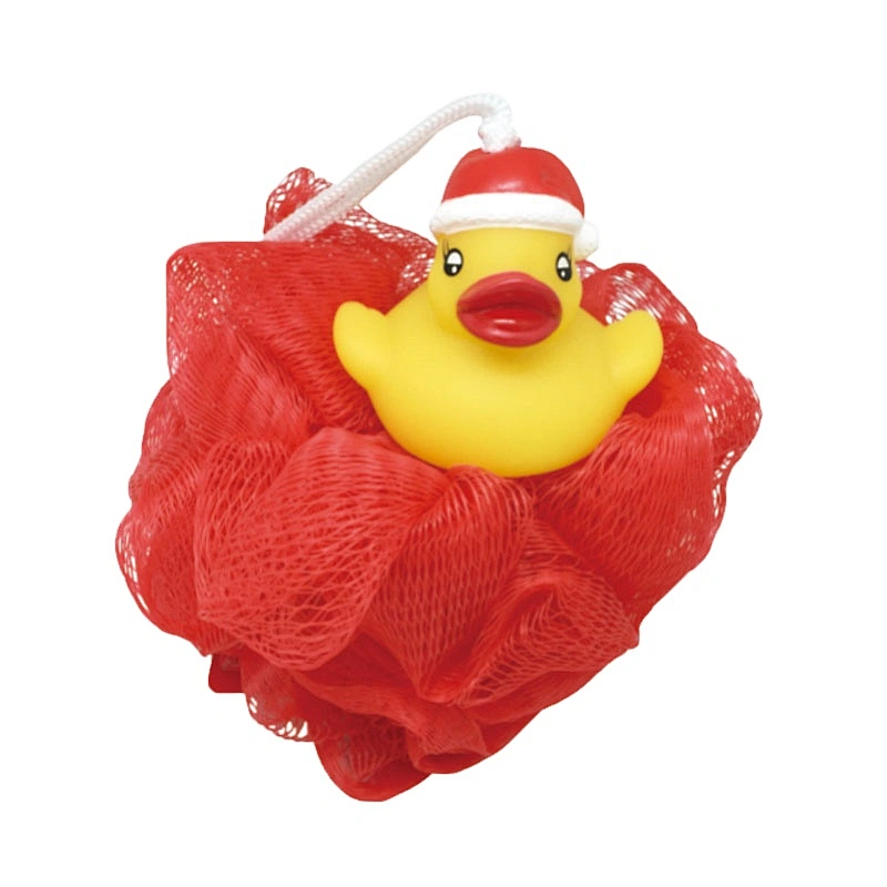Wholesale Bath Sponge Mesh with Animal Figure Washing Bath Shower Ball for Kids Plastic Toy Bathtub