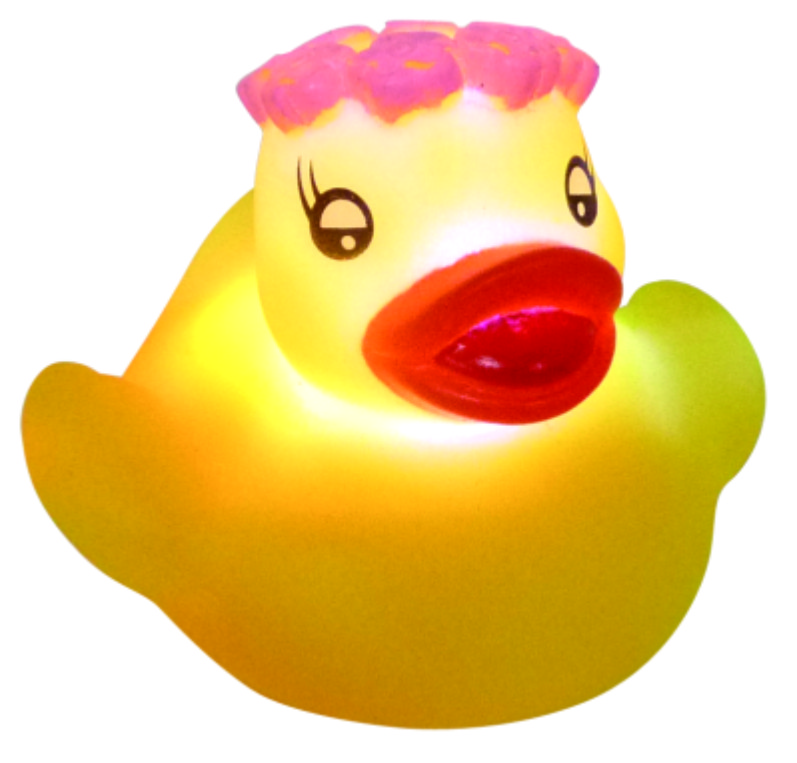 Brinquedos China Manufacturer Rubber Ducky Toy Flashing Baby Led Light Up Bath Duck Toys for Child