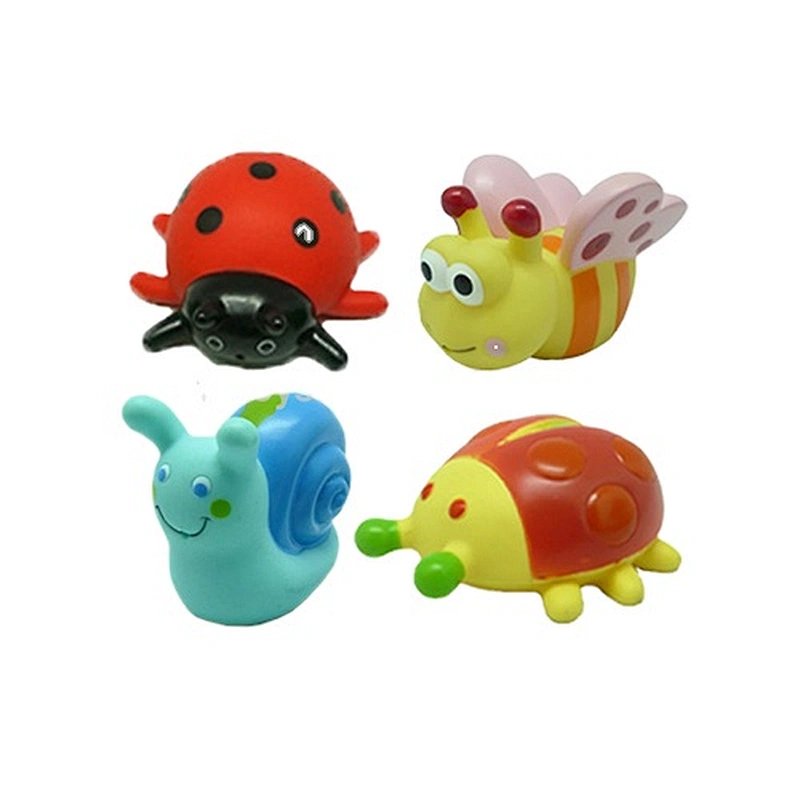 Eco Friendly Cheap Small Plastic Insect Beetle Snail Animals Baby Educational Bath toy set for Kids