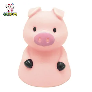 Wholesale Eco-Friendly Rubber Farm Animal figure frog chicken pig Cow squirting baby Bath Toys for child