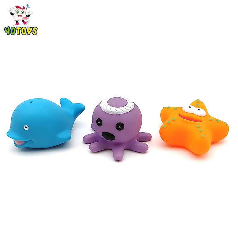 Dongguan Manufacturer Wholesale Ocean Sea Animal Dolphin Vinyl Plastic Baby Bath Toys for Kids Child