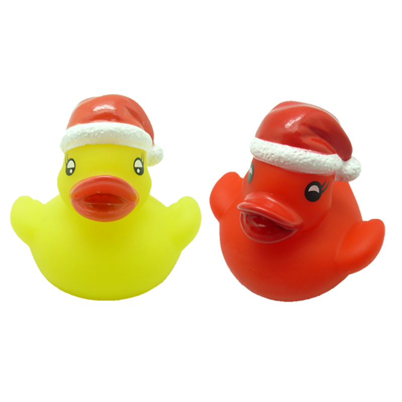 christmas rubber duck Baby bathing duck christmas gifts for decoration